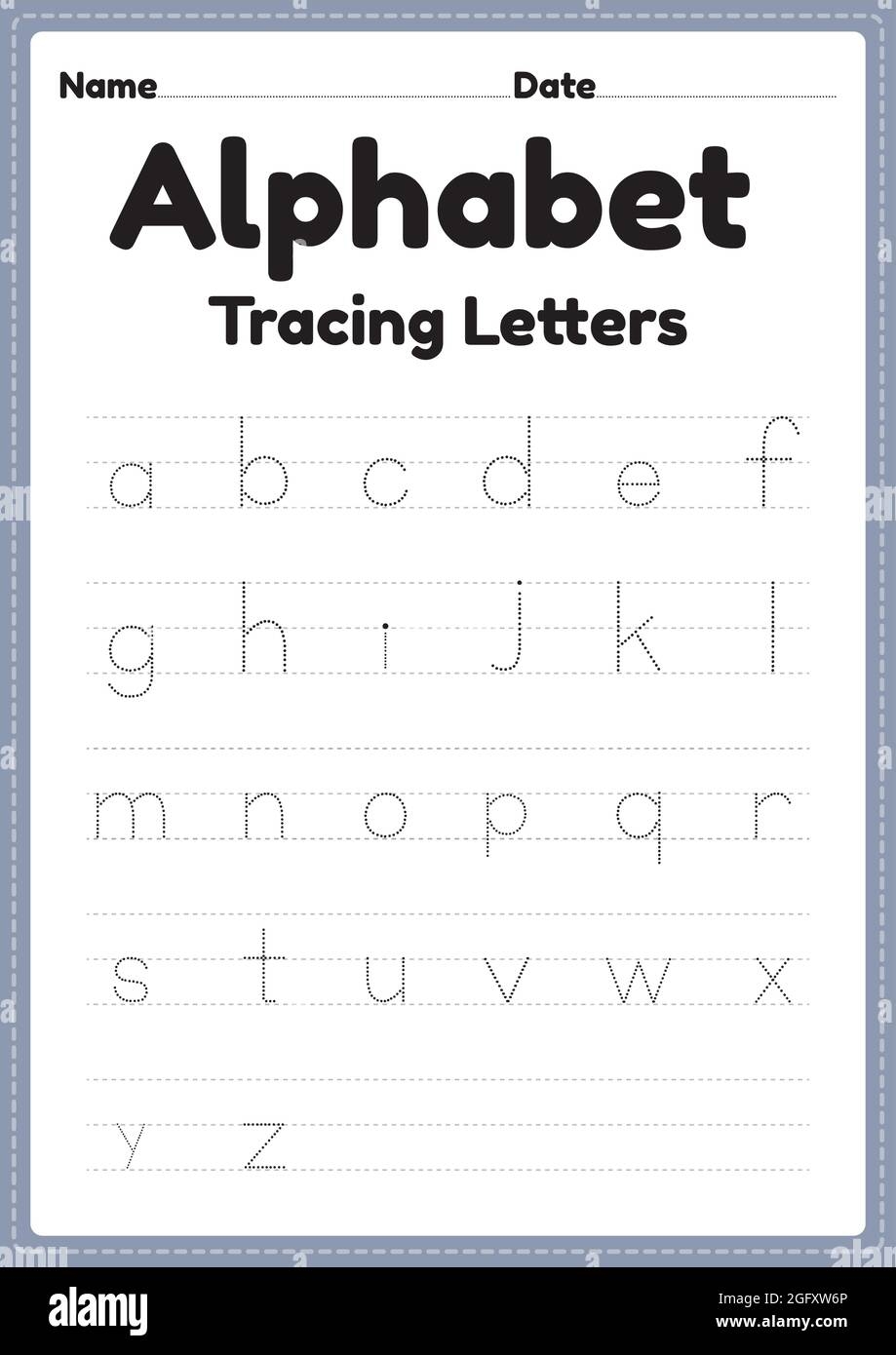Preschool Alphabet Practice Sheets