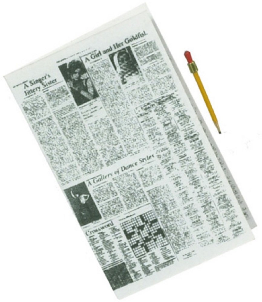 Amazon Dollhouse Miniature Newspaper With Pencil IM65119 
