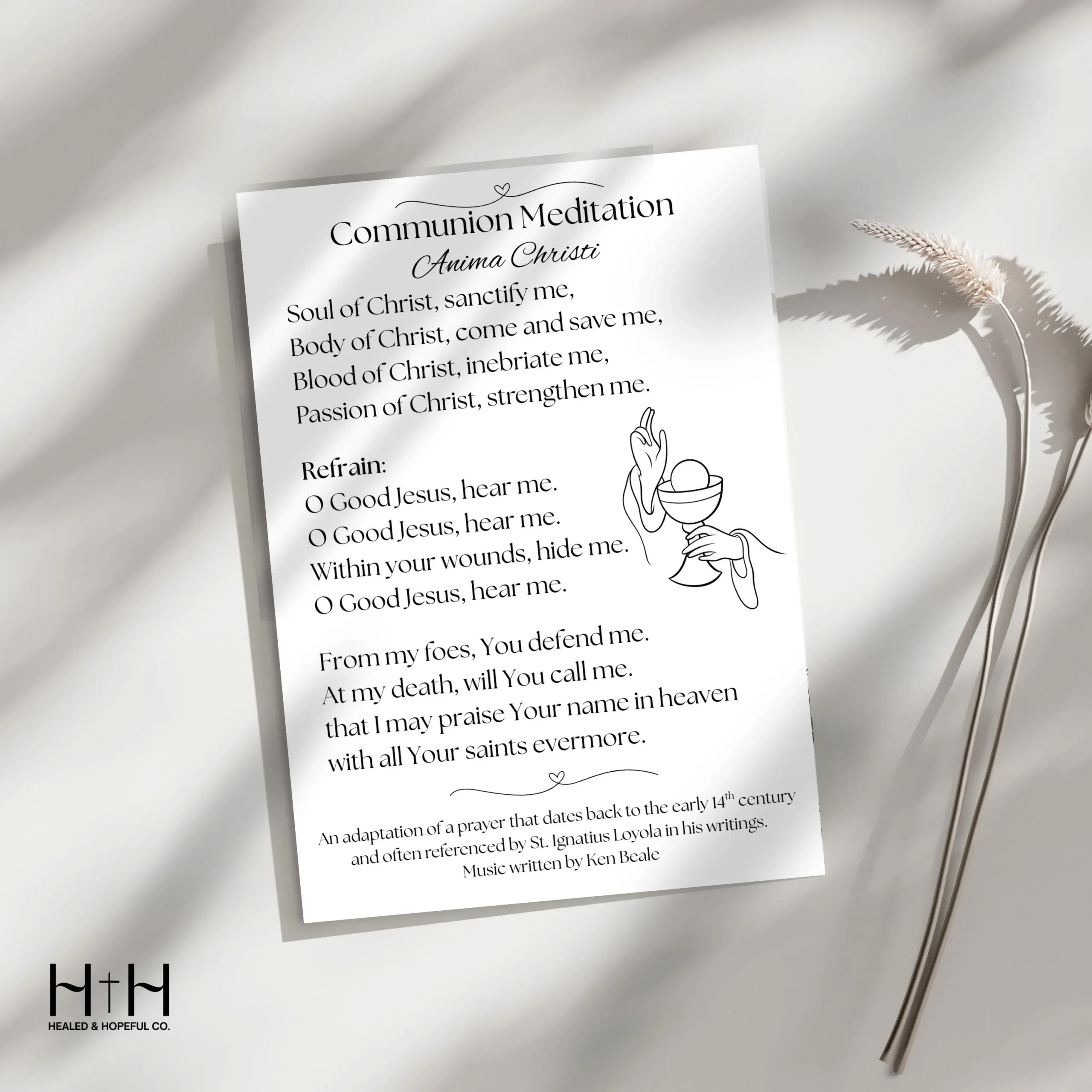 Printable Communion Meditations
