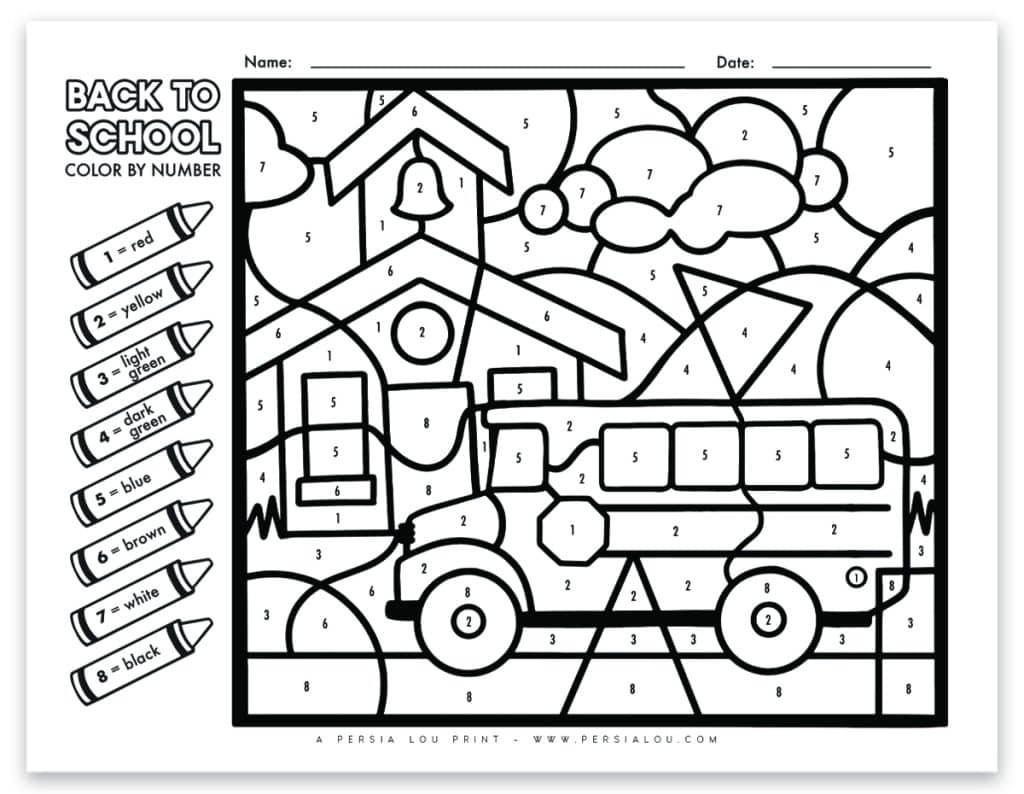 Color By Number Printables Free