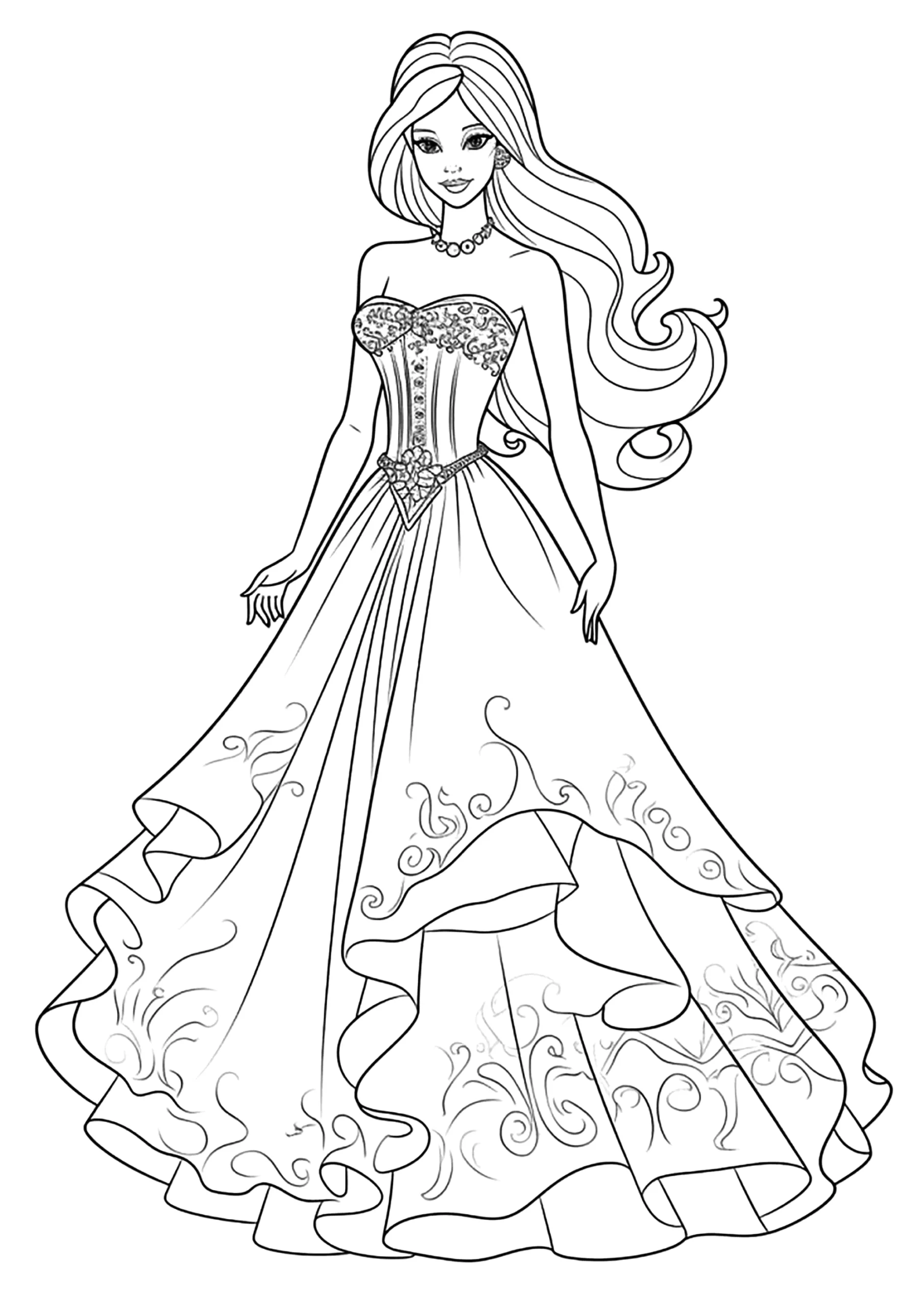Printable Barbie Coloring Pages