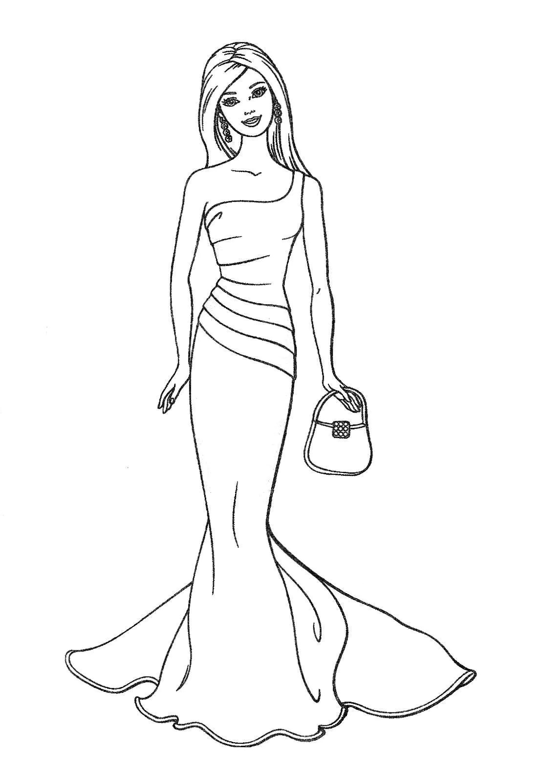 Printable Barbie Pictures To Color