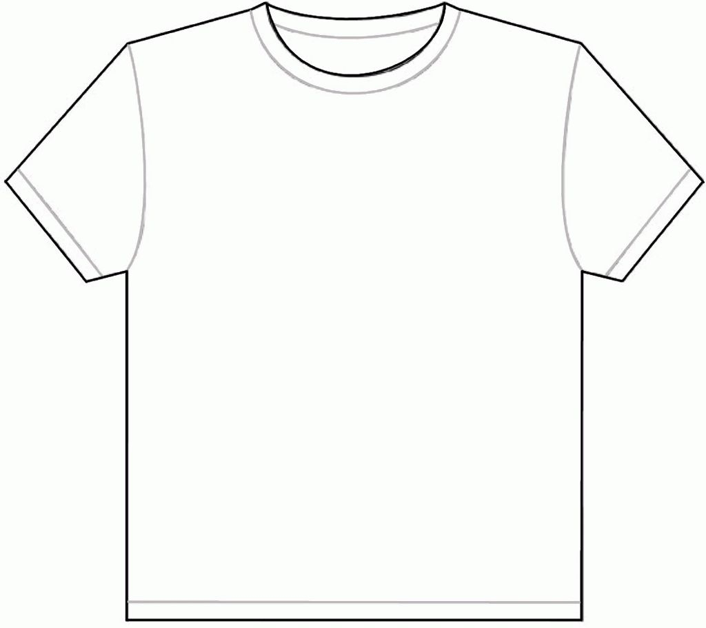 Best Photo Of Large Printable T Shirt Template T Shirt Coloring 