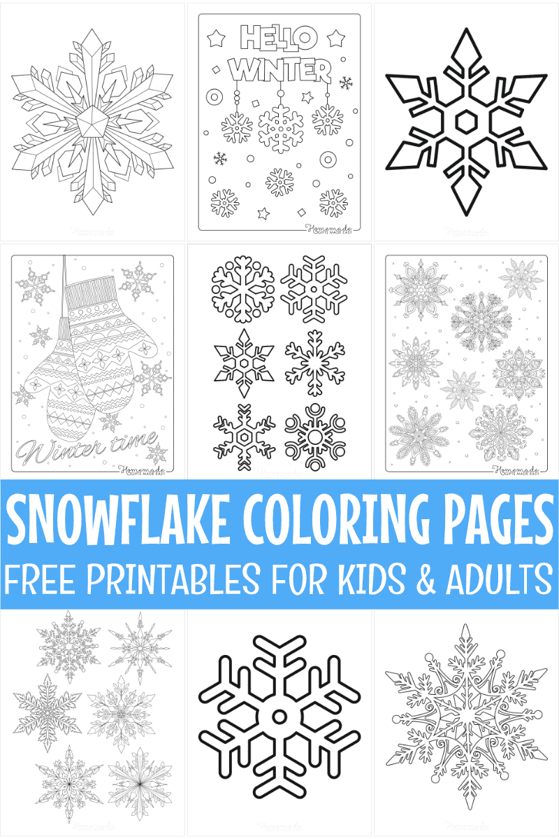 Free Printable Snowflake Template