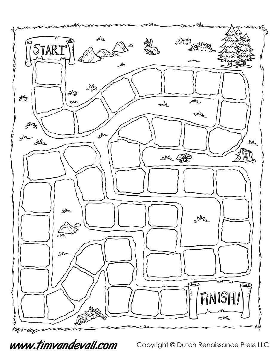 Printable Board Game Templates