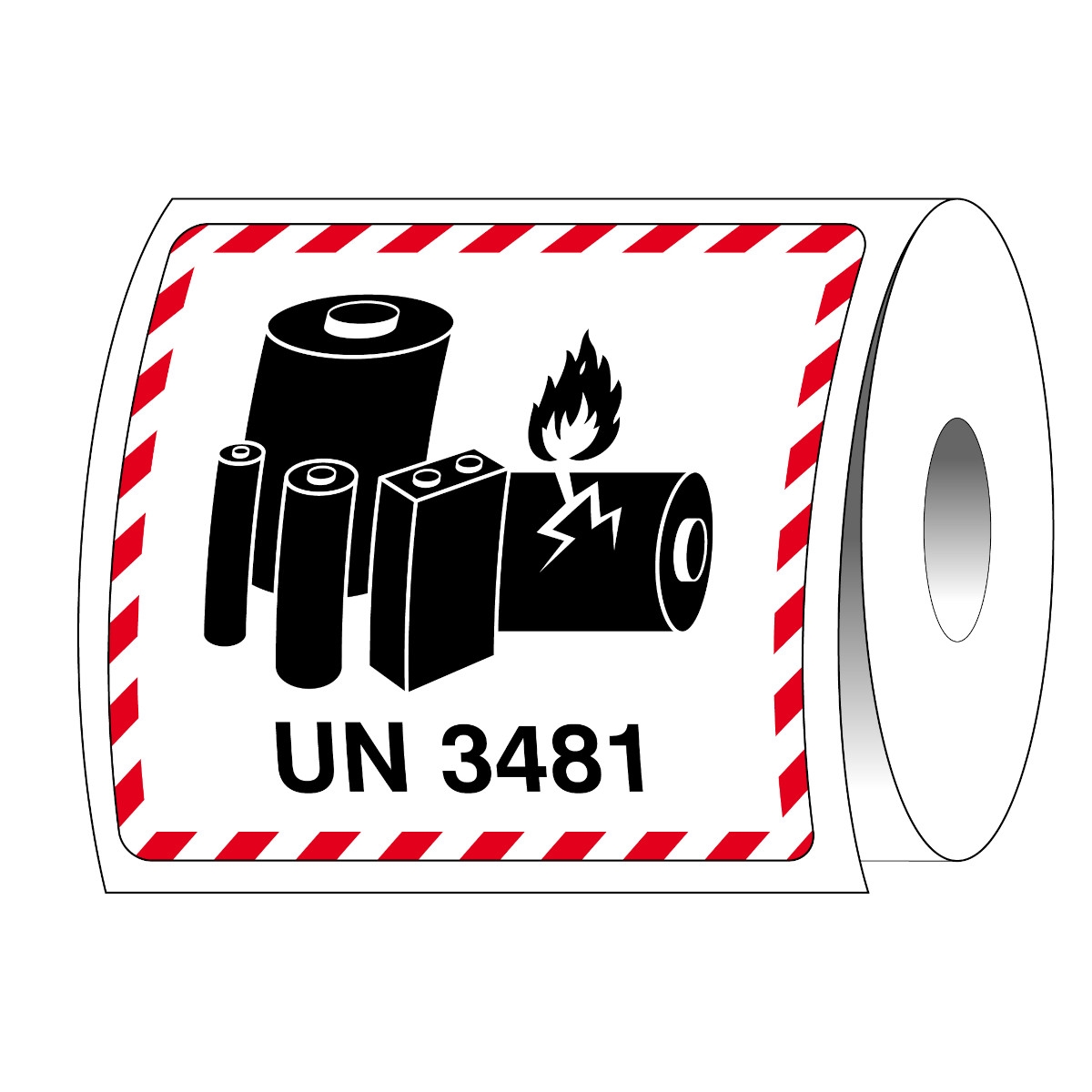 Brady Part 237813 Packaging Labels Lithium ion UN 3481 