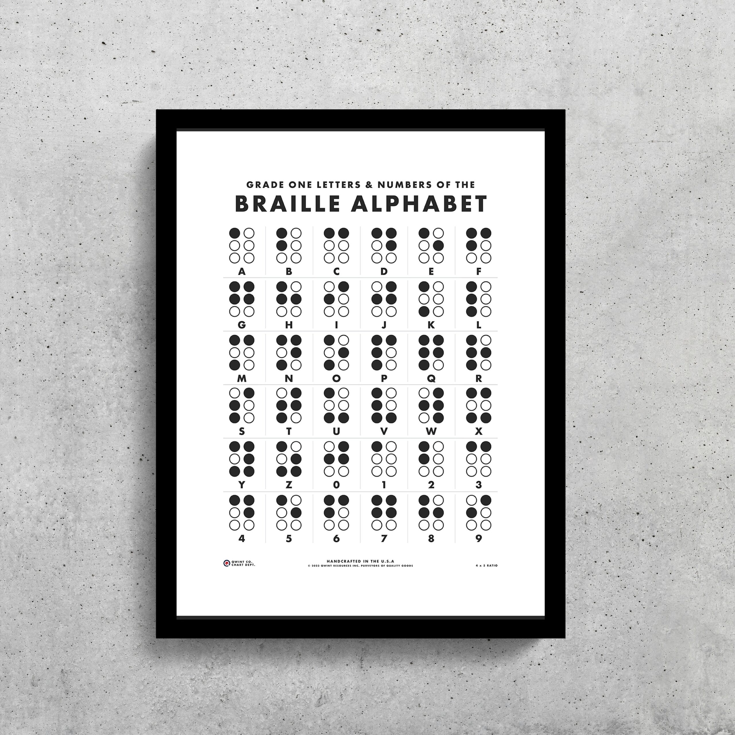 Braille Alphabet Printable