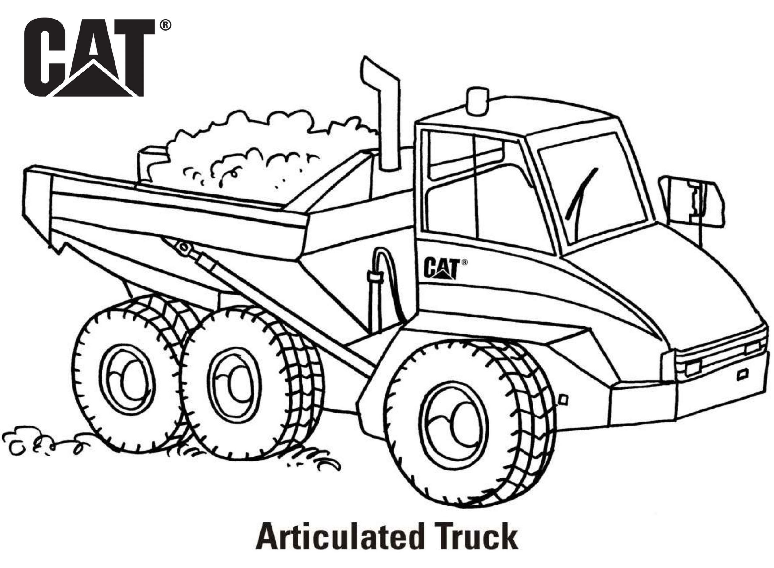 Truck Color Pages Printable