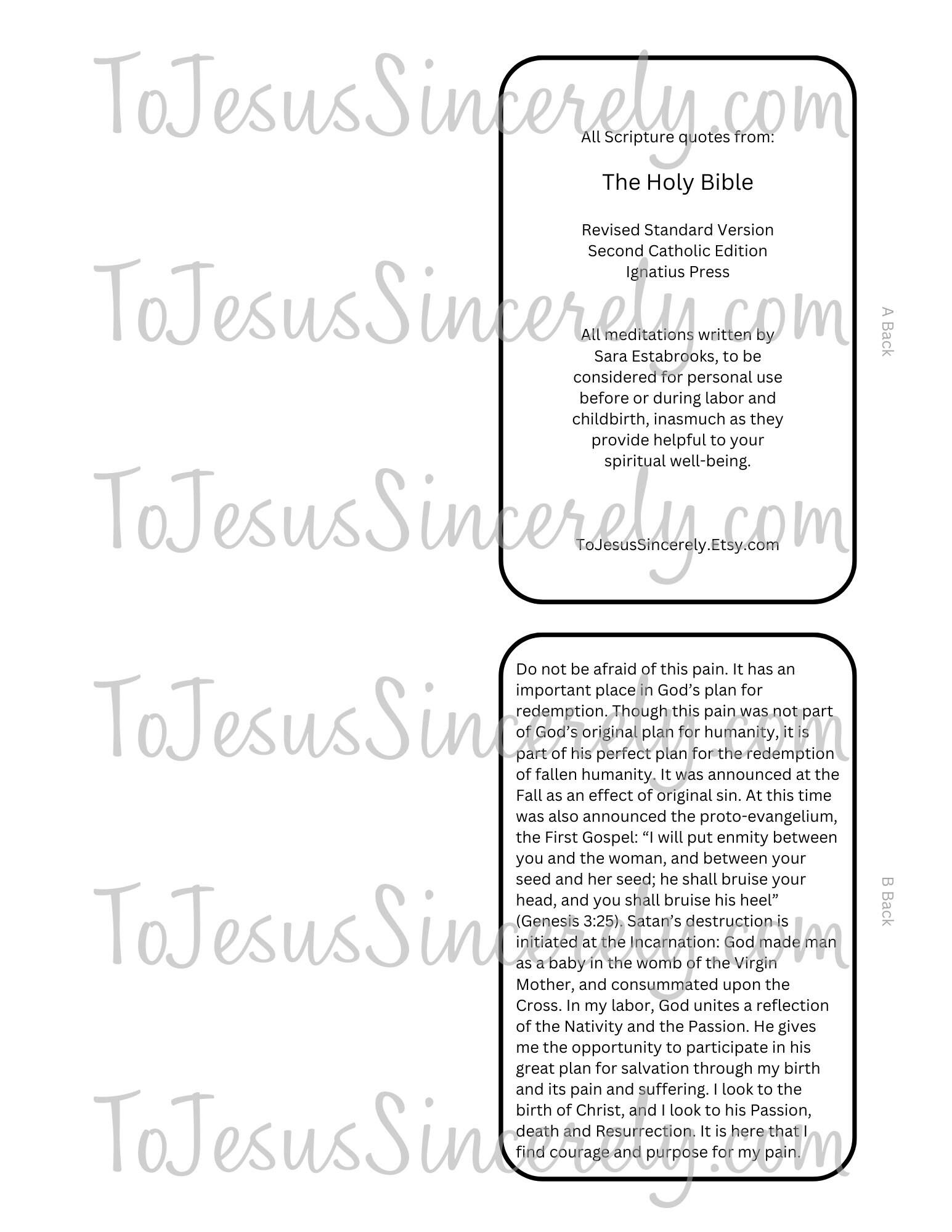Communion Meditations Standard Publishing Printable