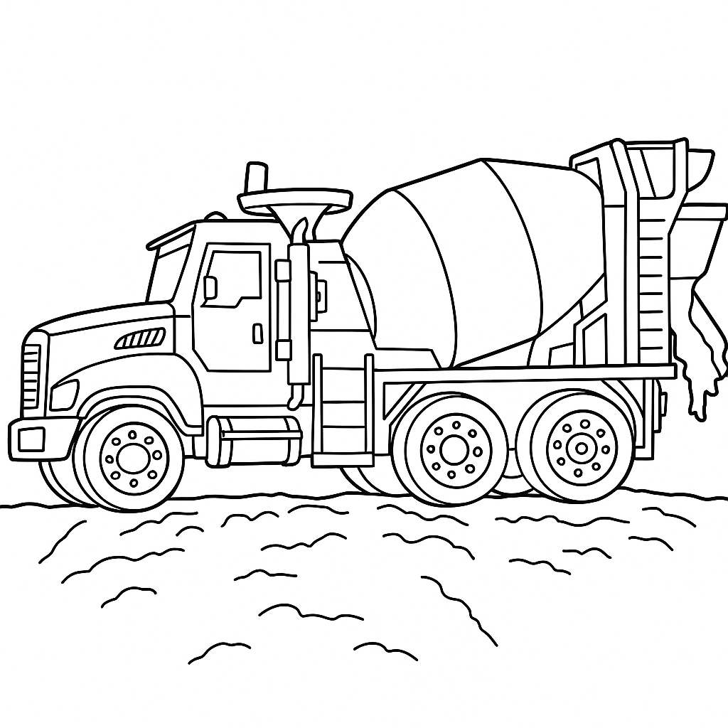 Printable Coloring Pages Trucks