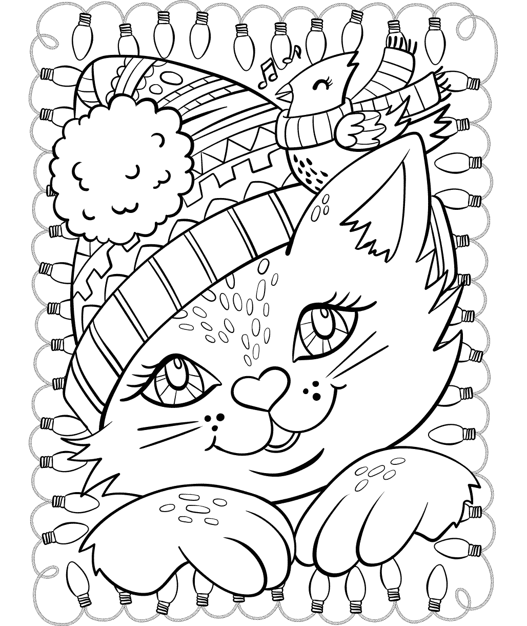 Free Printable Cat Coloring Pages
