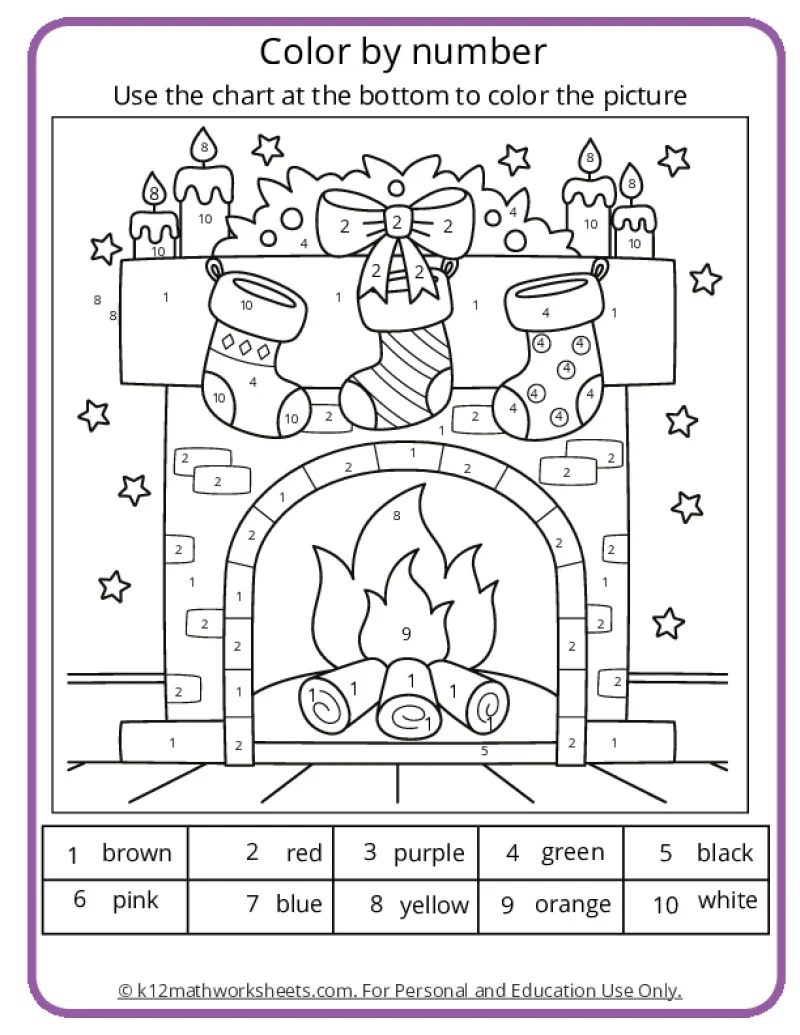 Coloring Pages By Number Printable