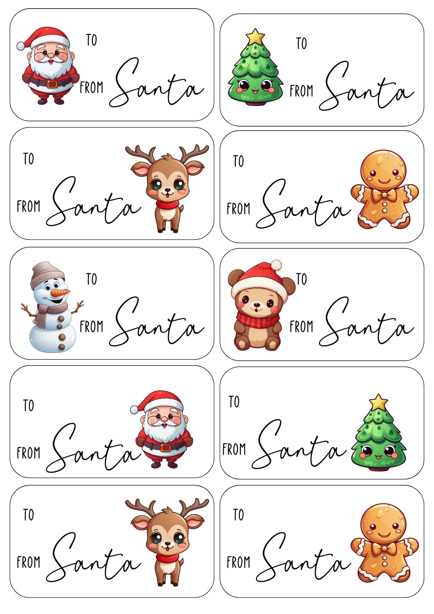 Christmas Labels JH Creative Designs amp Stickers