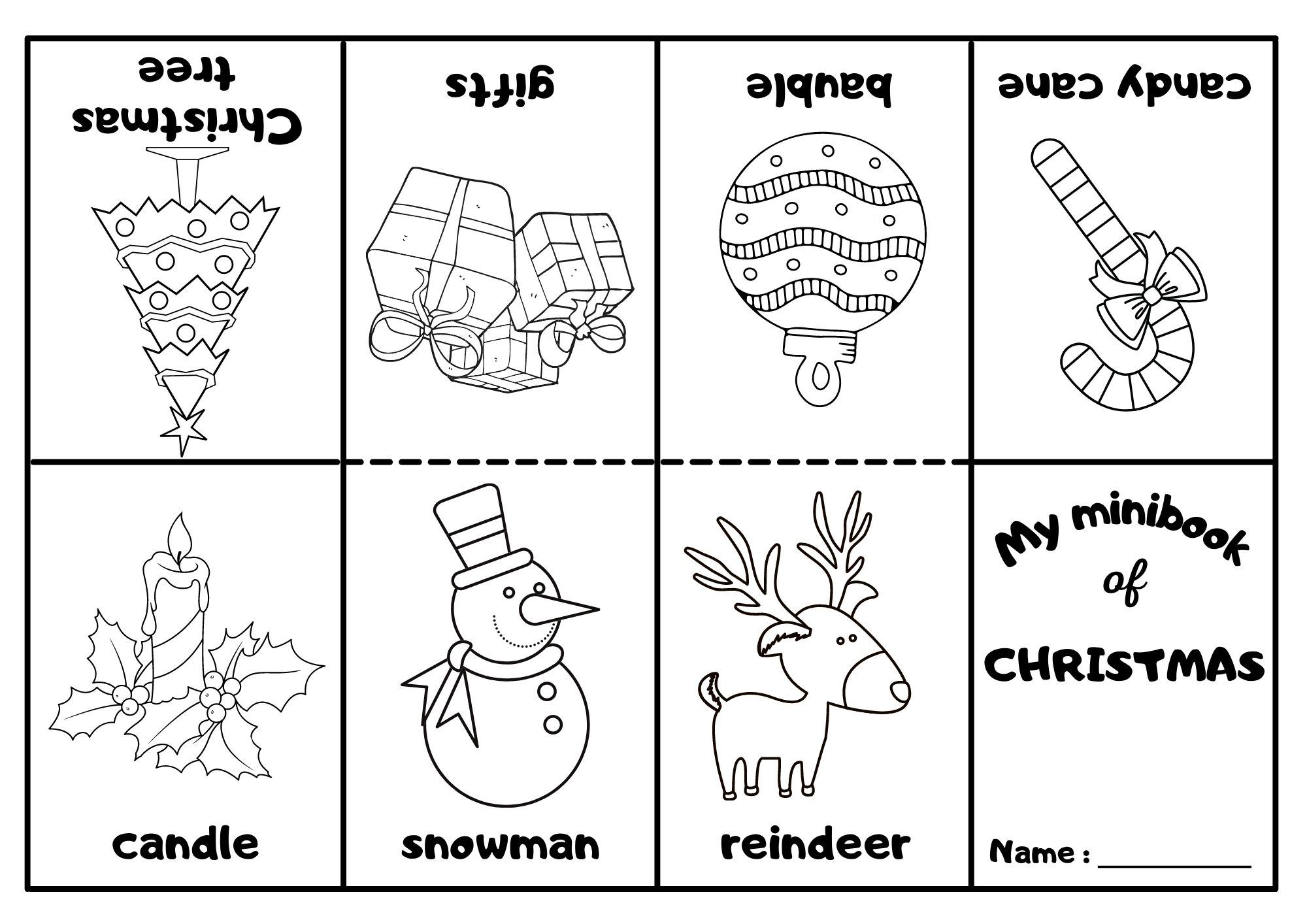 Printable Christmas Coloring Book