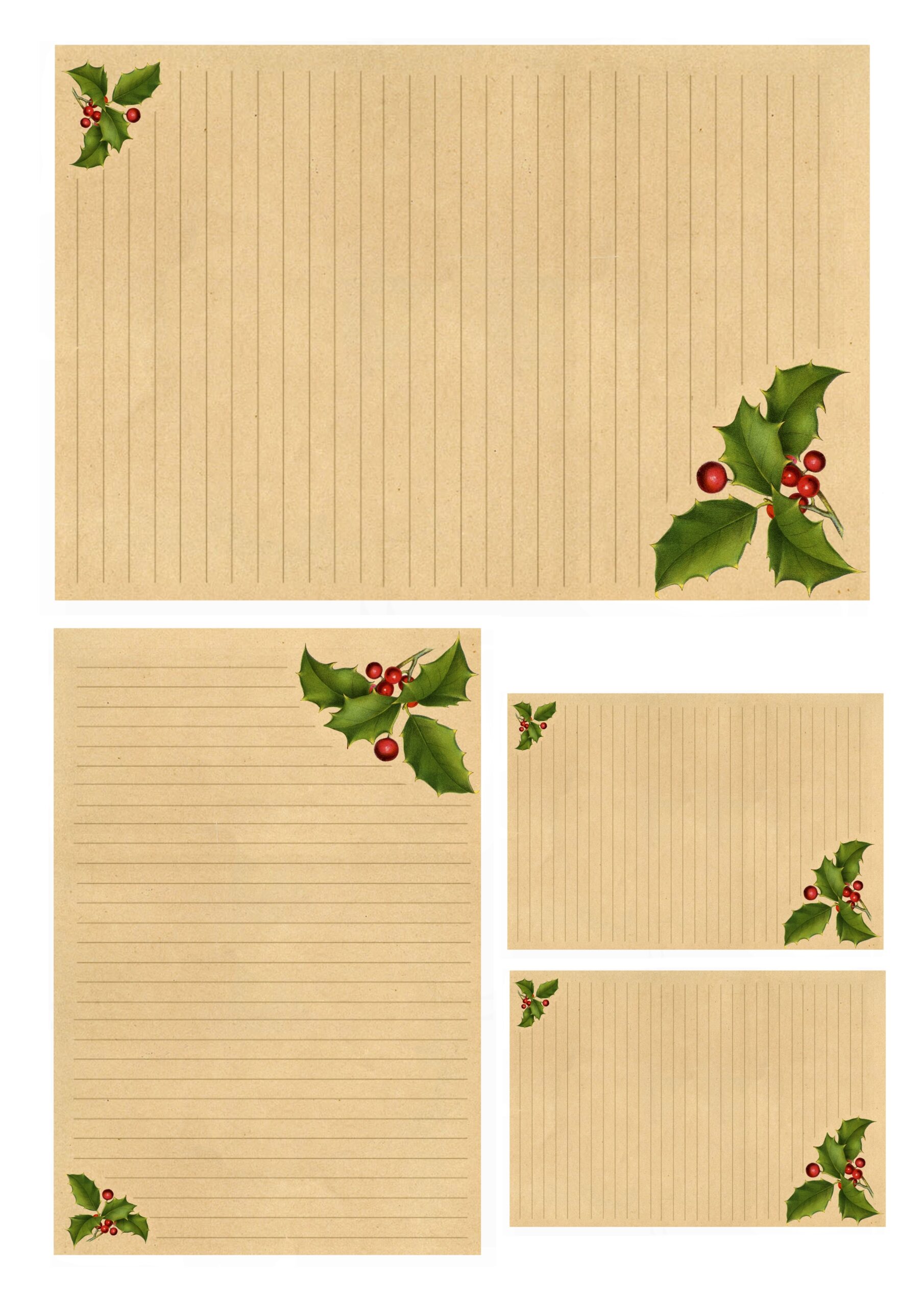 Christmas Stationery Printable Free