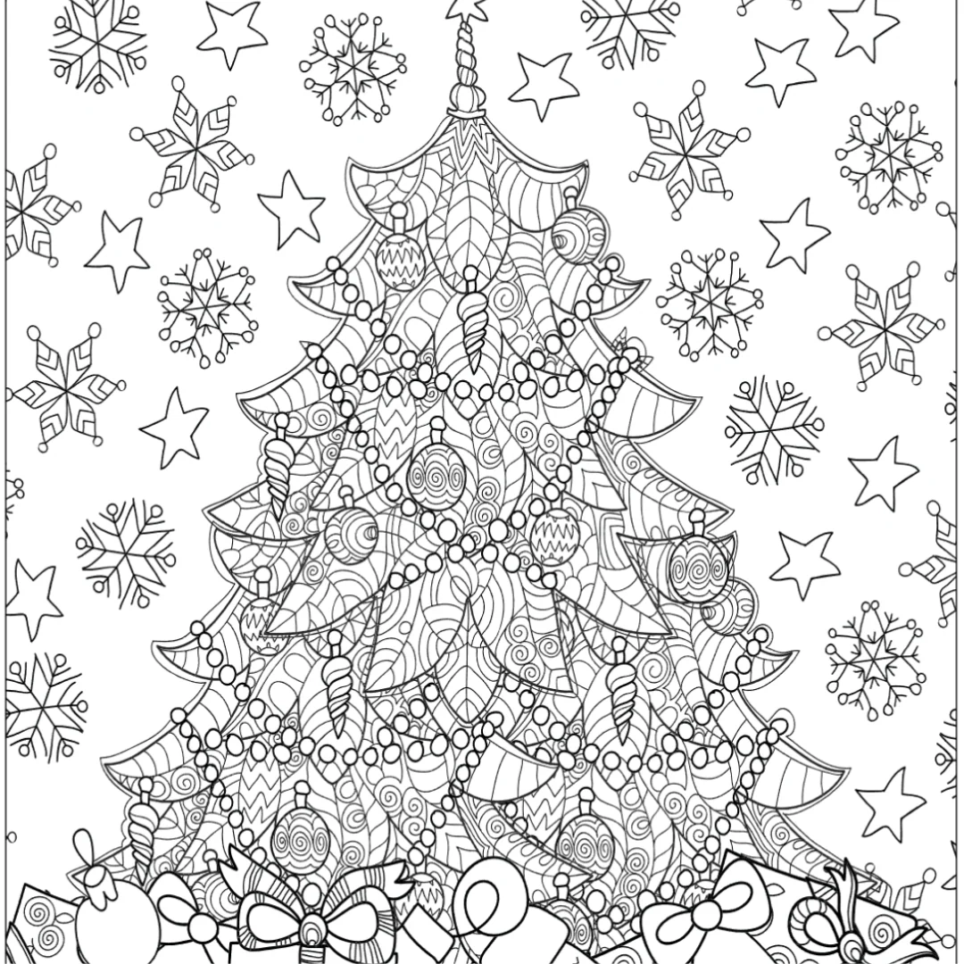 Christmas Tree Printable Coloring Pages