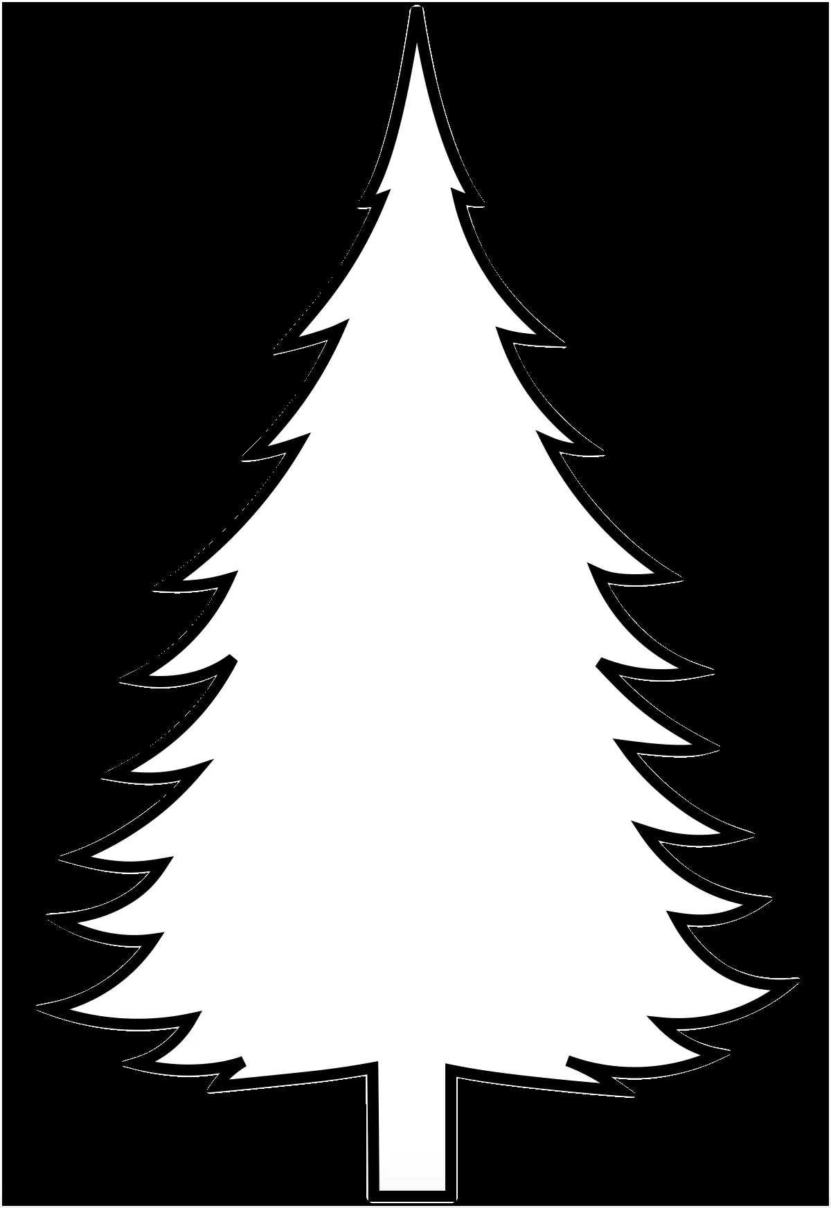 Christmas Tree Stencil Printable