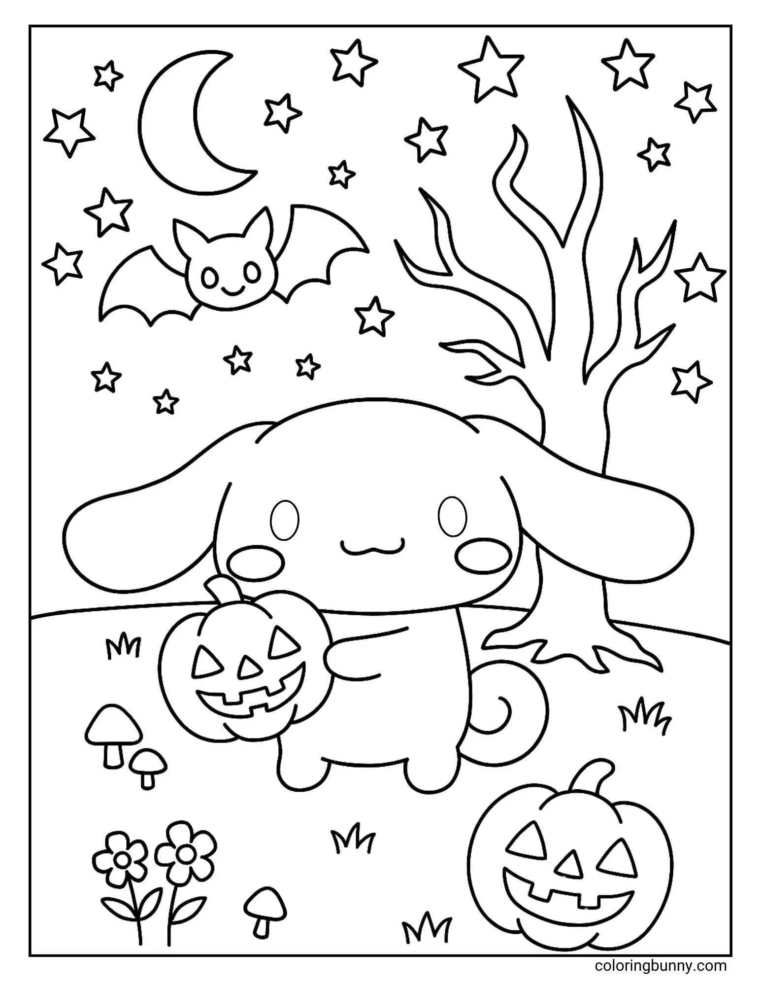 Cinnamon Roll Coloring Pages