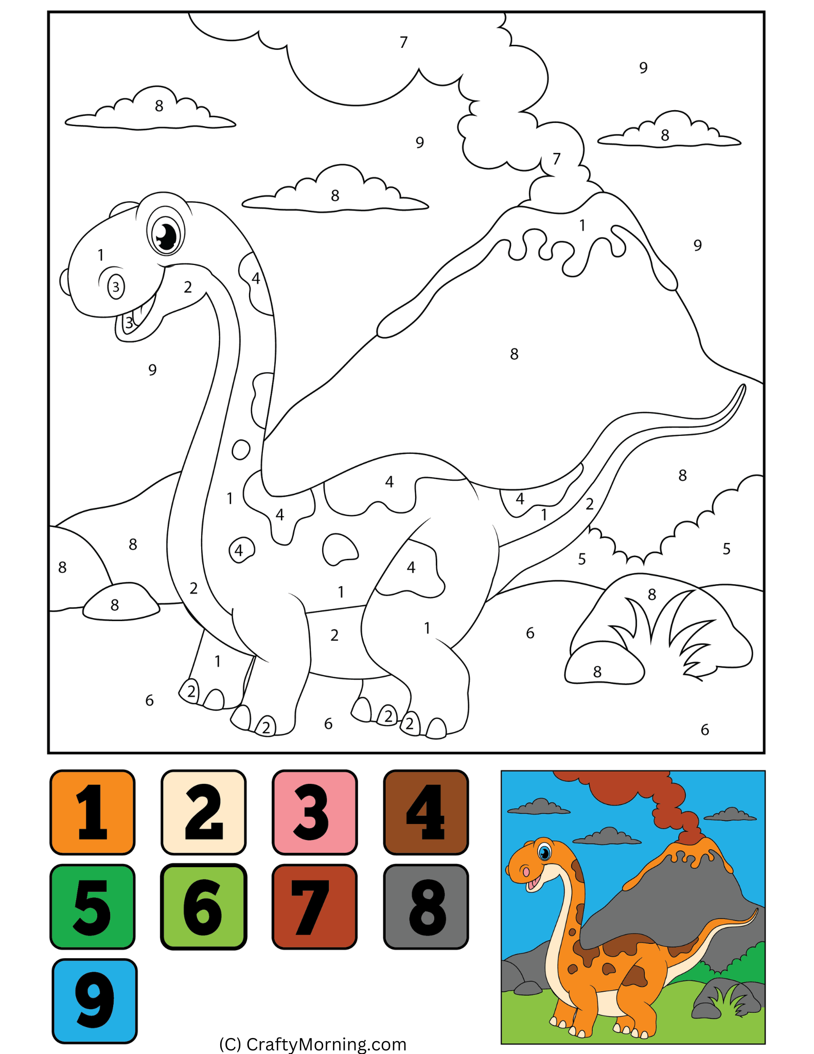 Color By Number Printables Crafty Morning