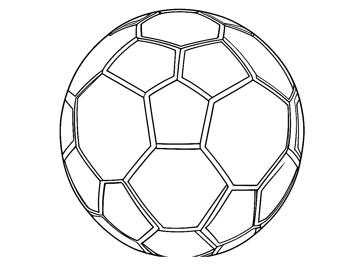 Coloraty Soccer Ball Free Clipart To Print