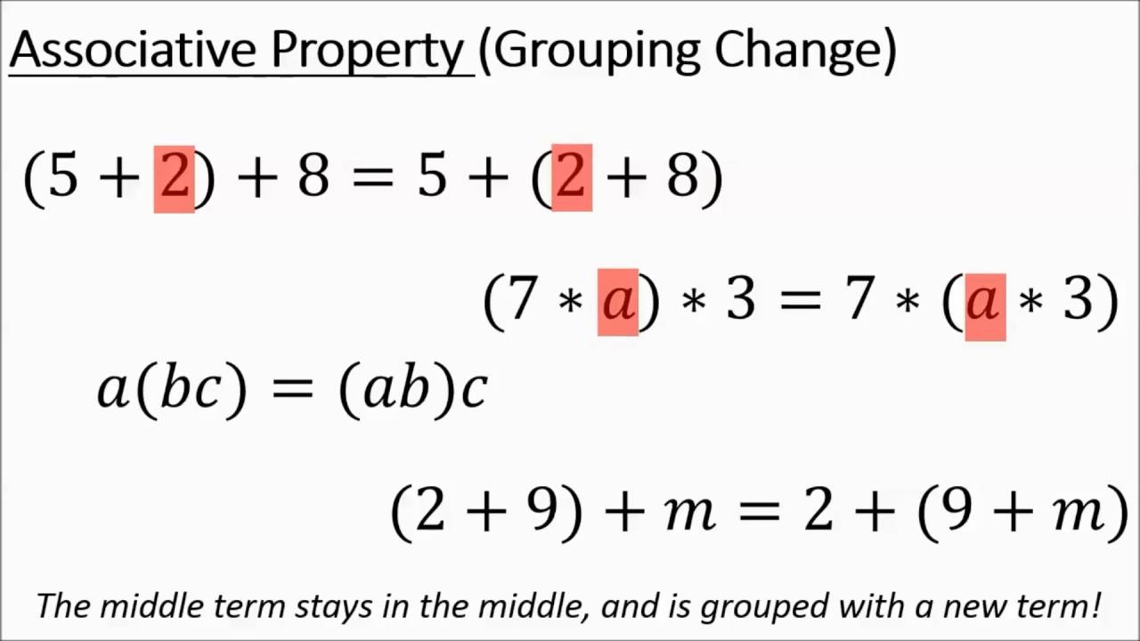 Commutative And Associative Properties