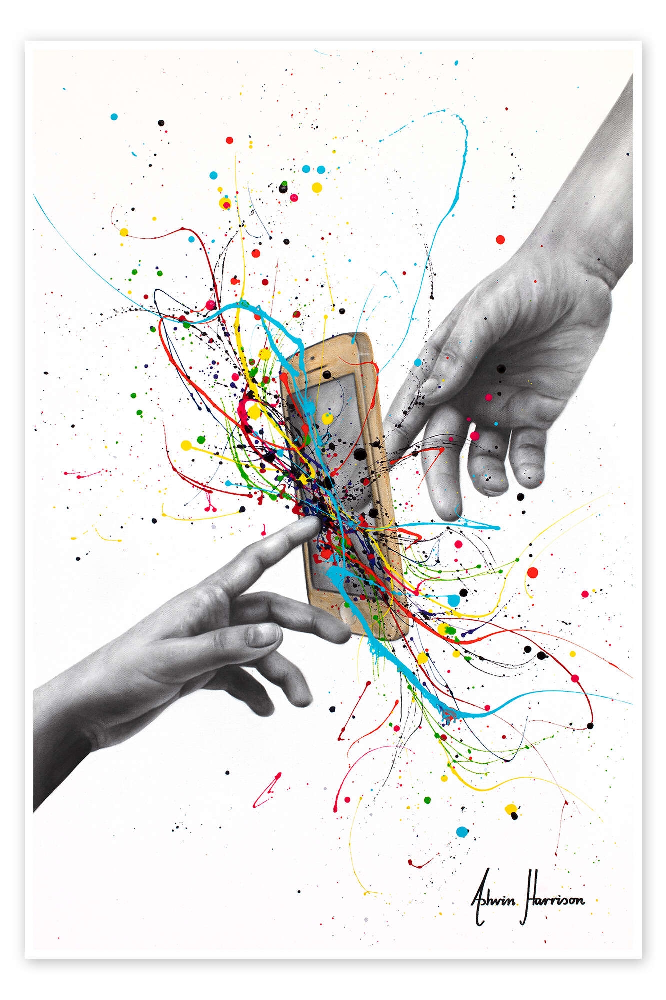 Contemporary Connection Print By Ashvin Harrison Posterlounge