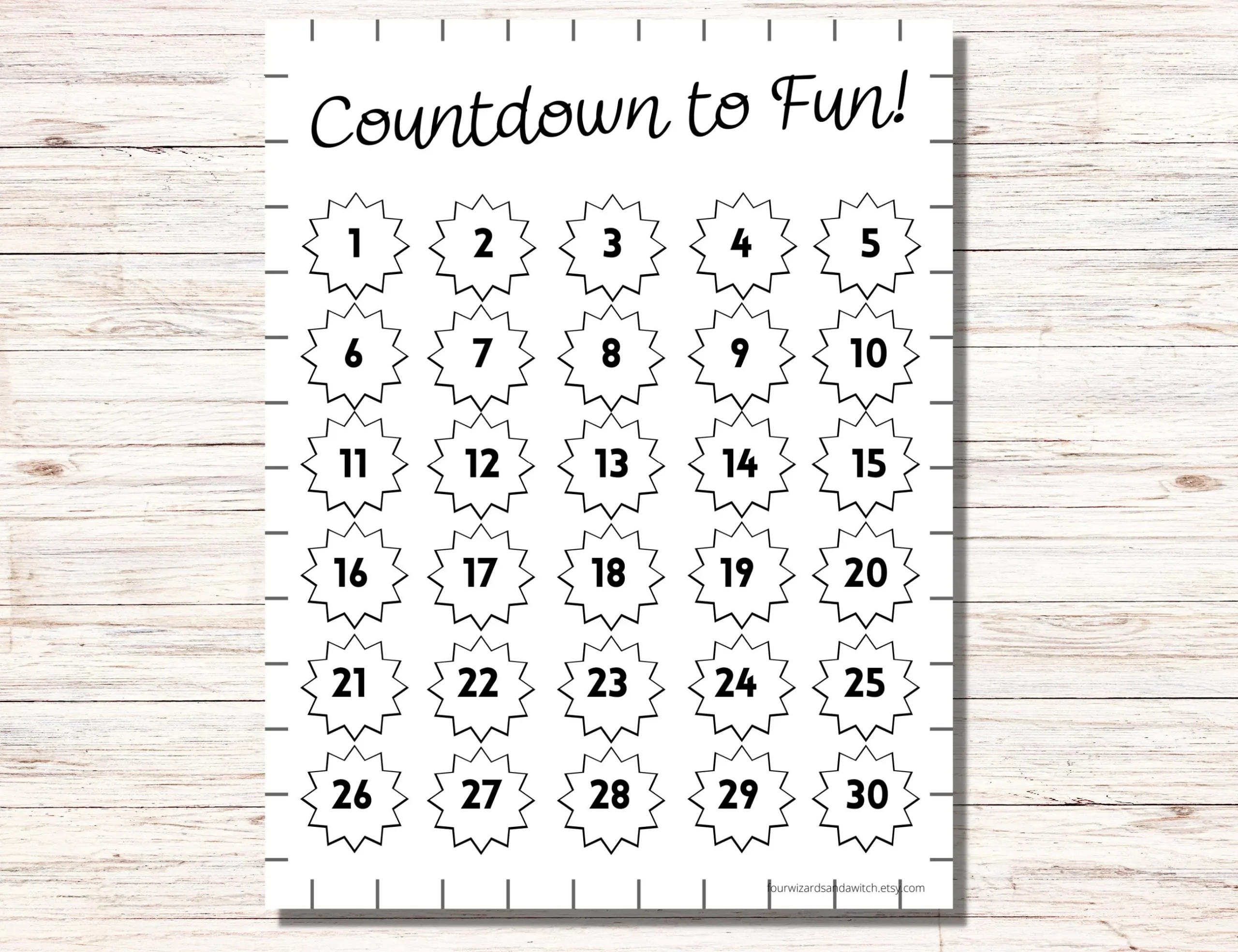 Printable Calendar Countdown