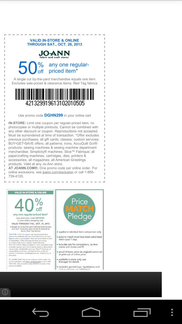 Coupons For Joann App On Amazon Appstore