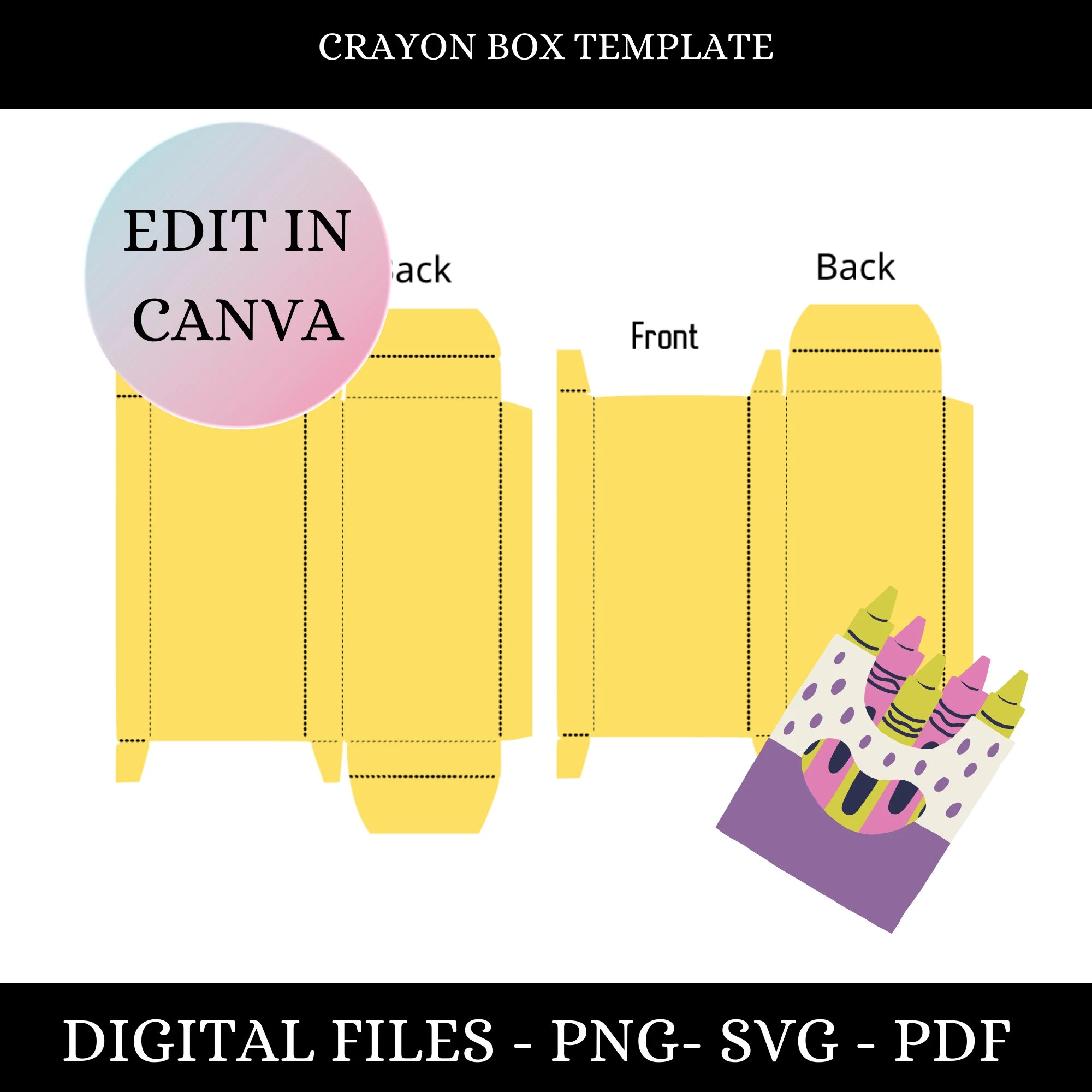Crayon Box Printable