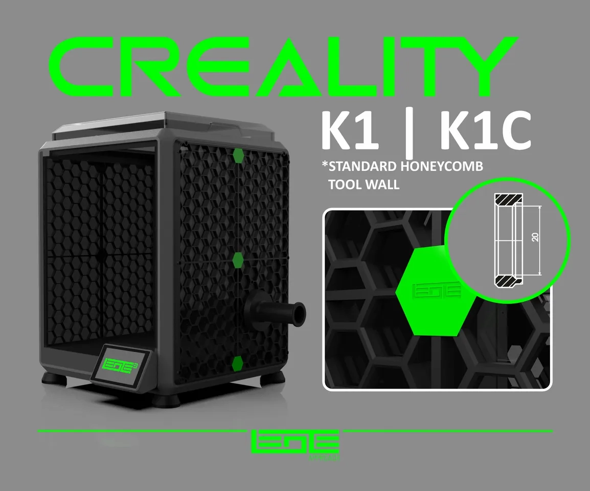 CREALITY K1 K1C K1SE HONEYCOMB STORAGE WALL STANDARD By 
