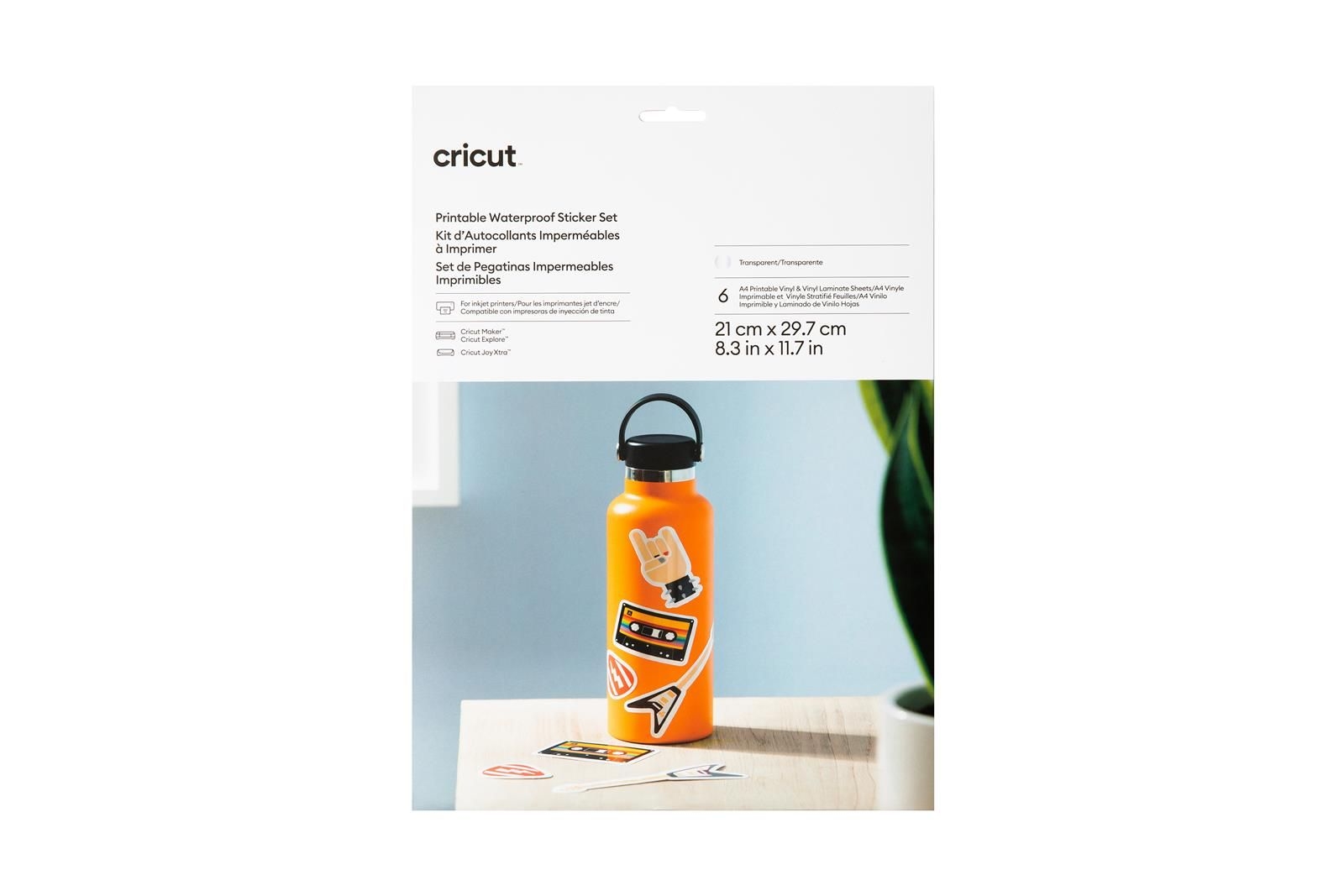 Cricut Joy Xtra Tulostettava Vedenpit v Tarrasarja A4 6 Kpl