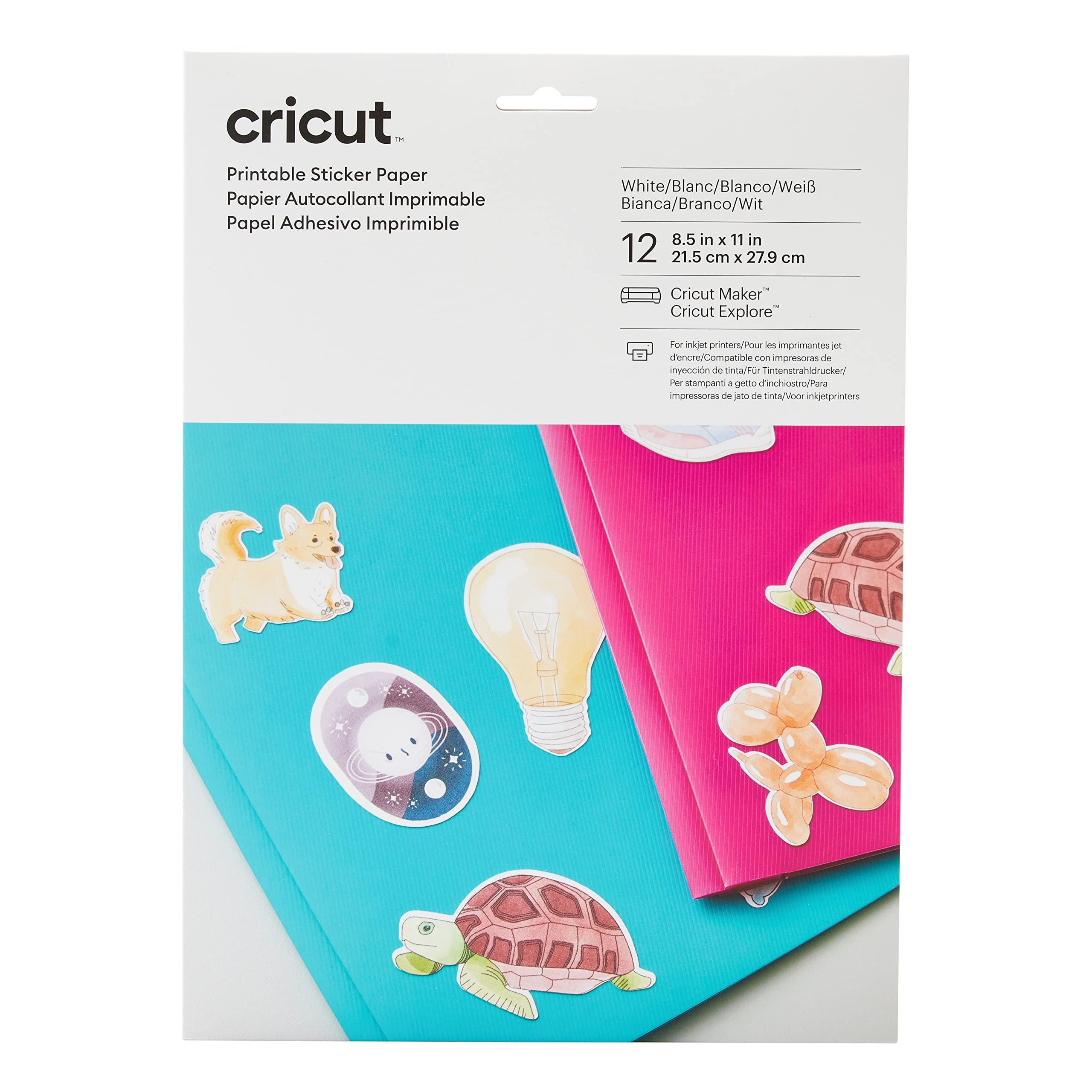 Cricut Printable Sticker Paper 21 5cm X 27 9cm 8 5 X 11 