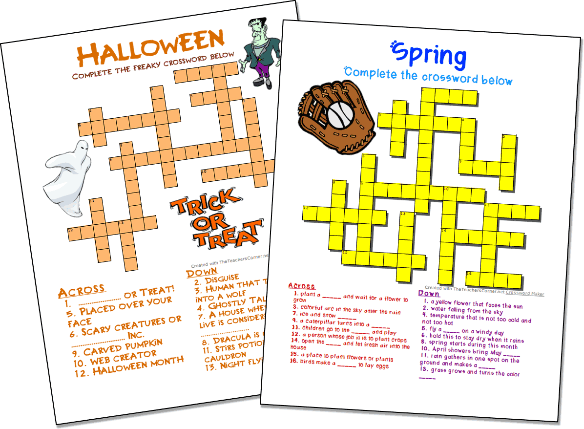 Crossword Puzzle Printable Maker