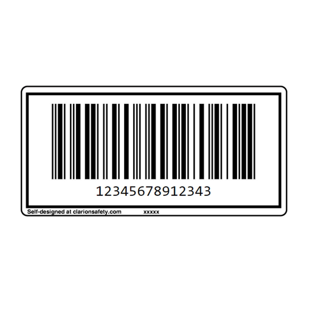 Custom ITF 14 Barcode Labels Clarion Safety Systems