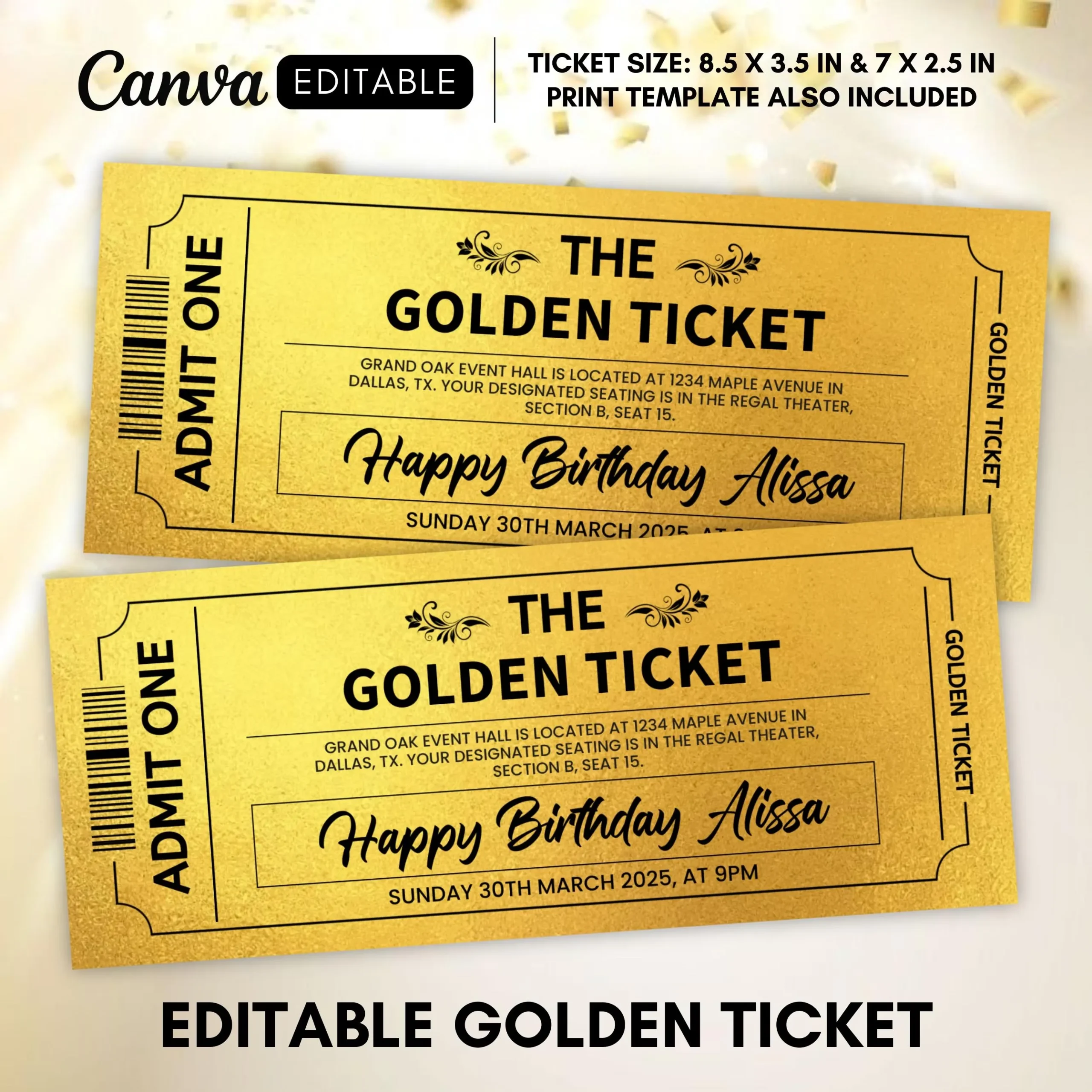 Customized Drink Tickets Etsy