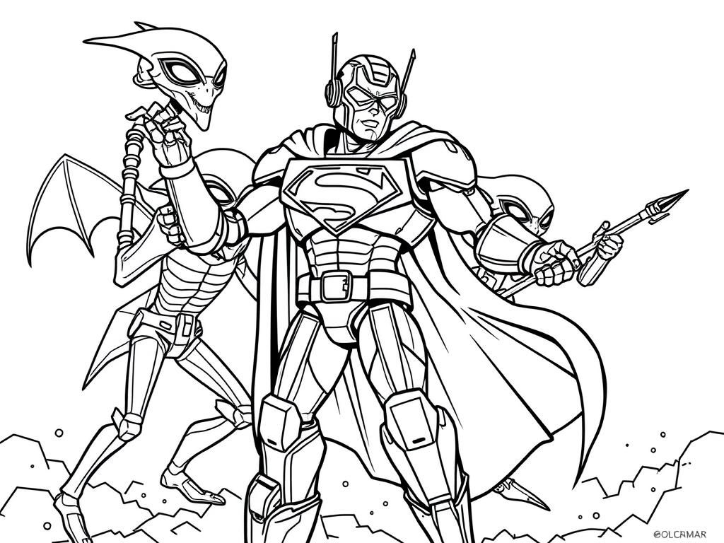 Free Superhero Printables Coloring Pages