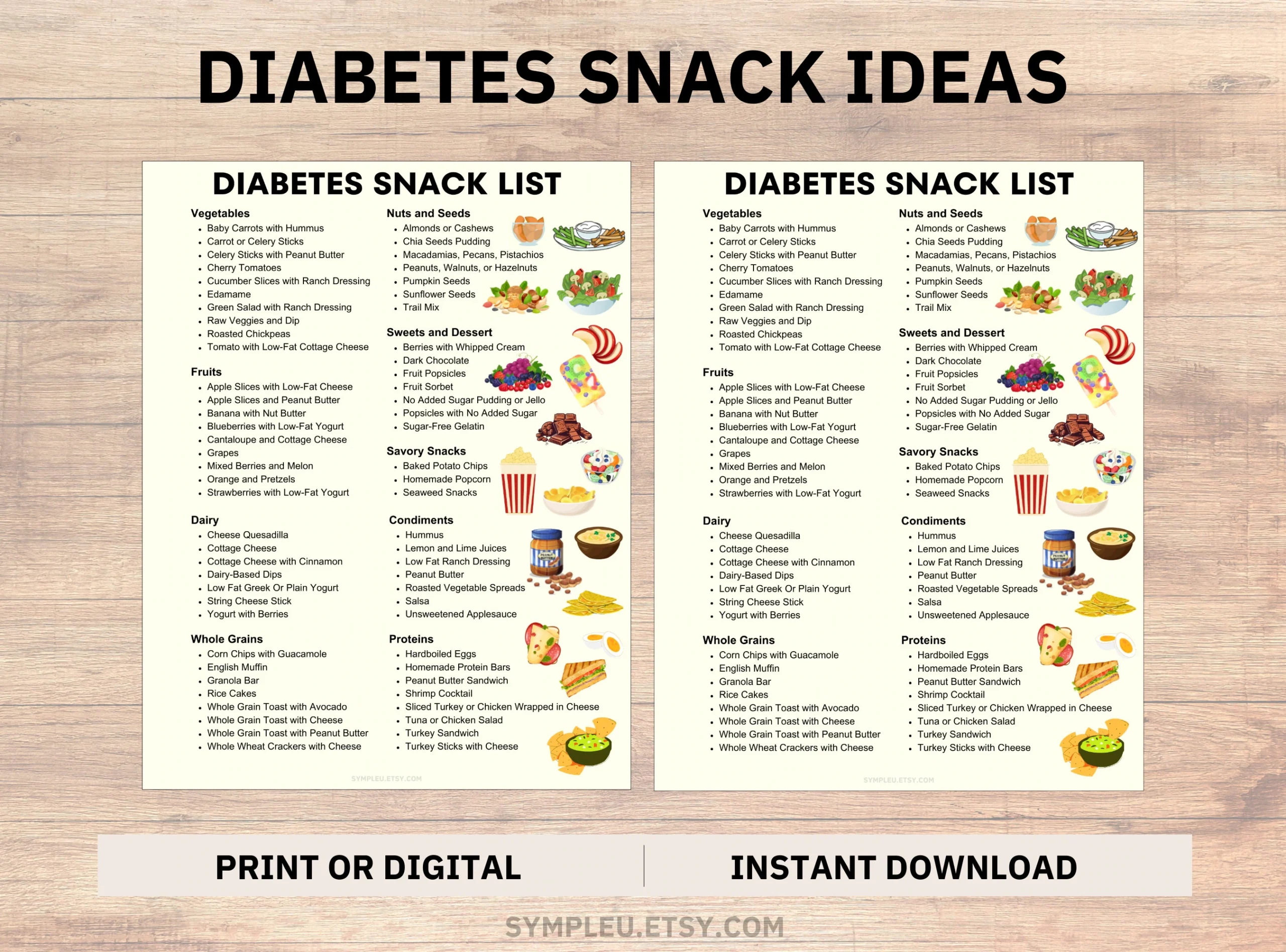 Diabetic Snacks List Diabetes Snack Ideas Diabetes Food List 