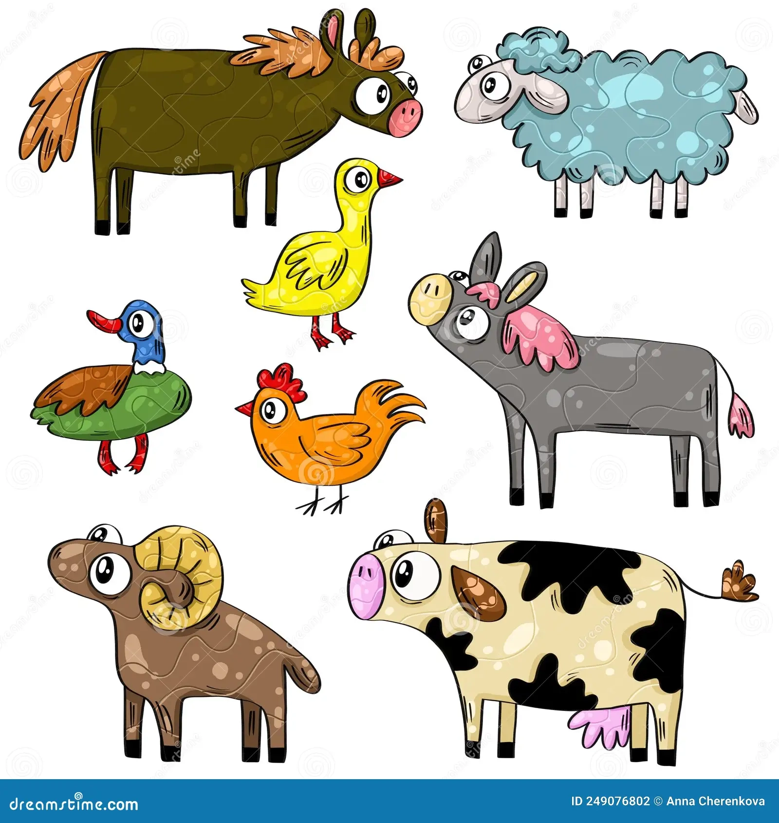 Digital Clipart Farm Animals Animals Clipart Set Digital 