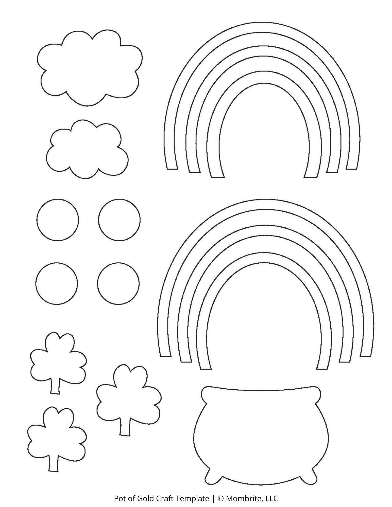 Pot Of Gold Printable Template