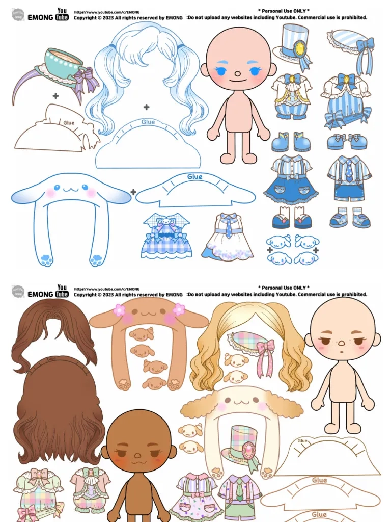 EMONG s Cinnamoroll Paper Doll PDF