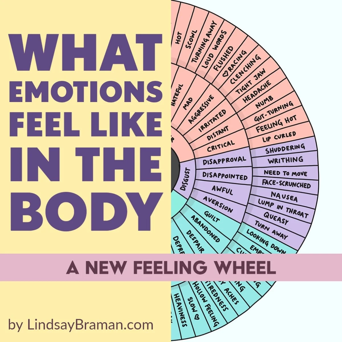 Emotion Sensation Wheel Printable