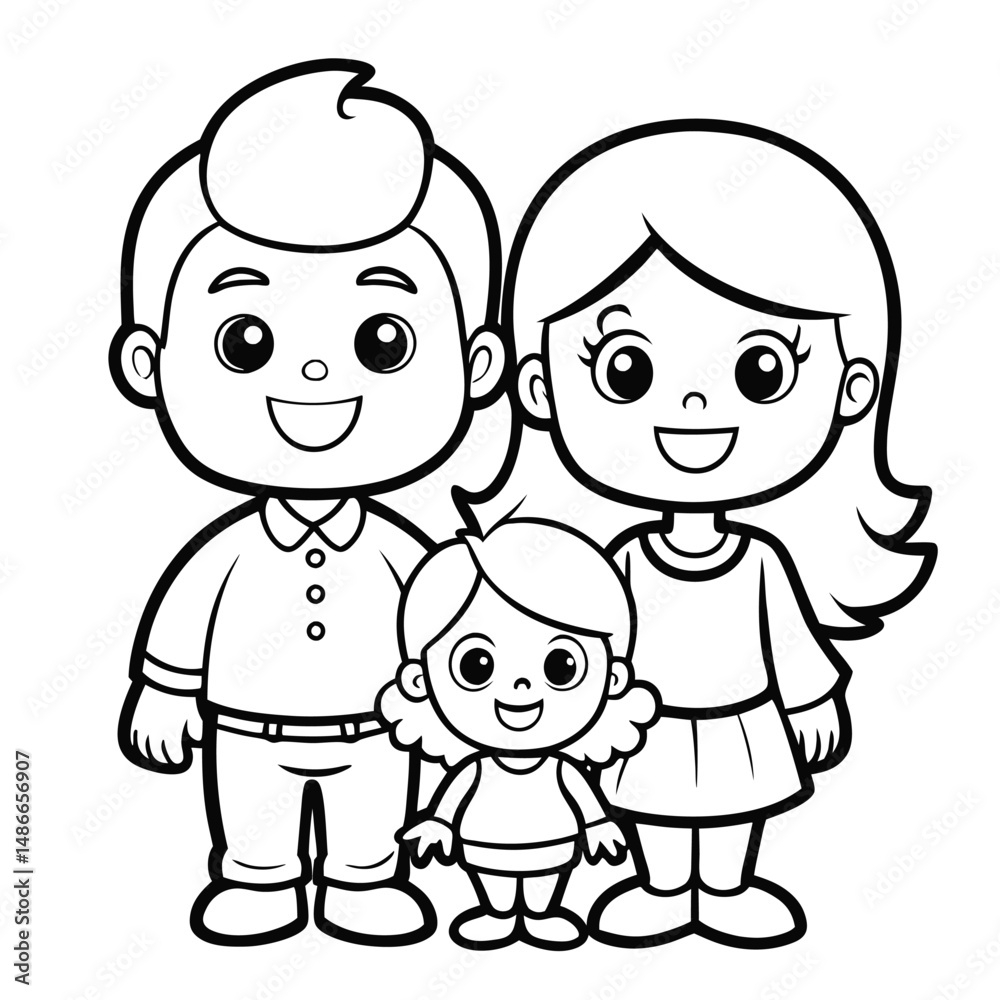 Printable Family Coloring Pages