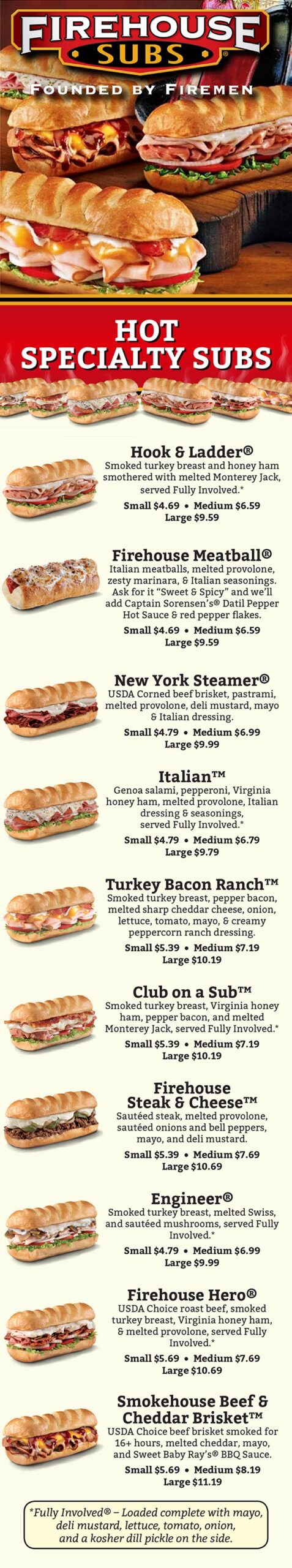 Firehouse Subs Menu Order Online Delivery Lincoln NE City 