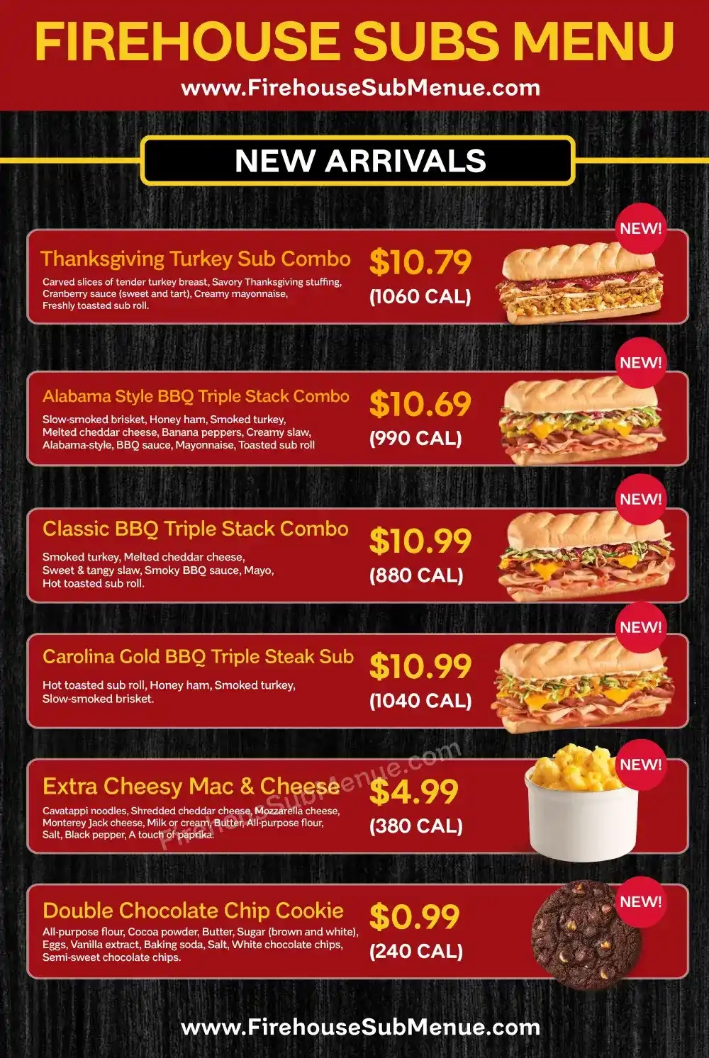 Firehouse Subs Menu With Prices Updated December 18 2025