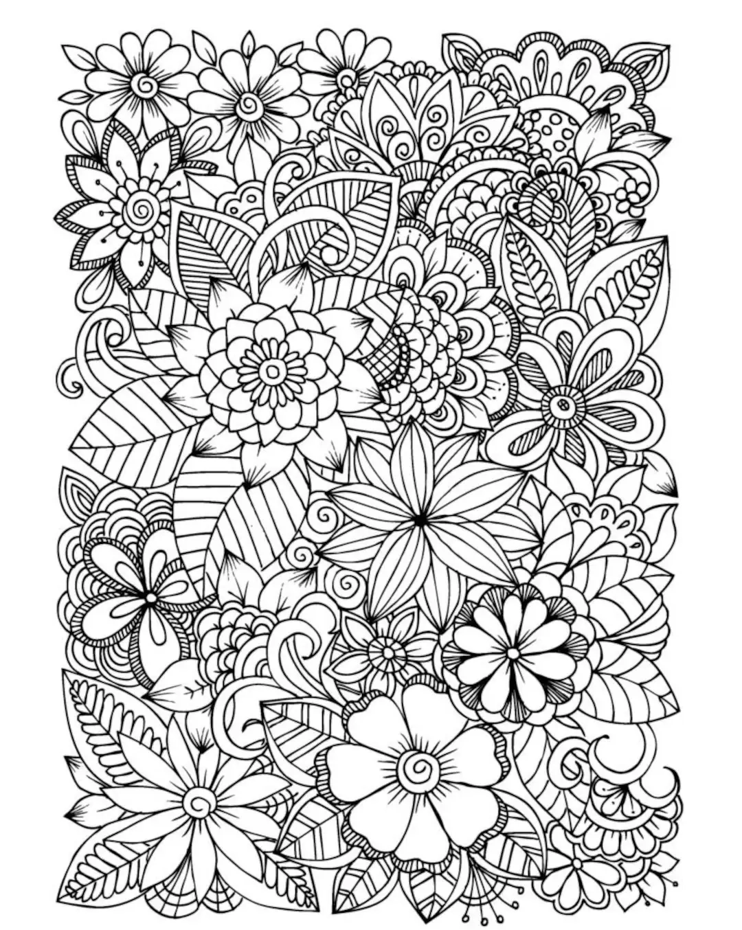 Flower Printable Colouring Pages