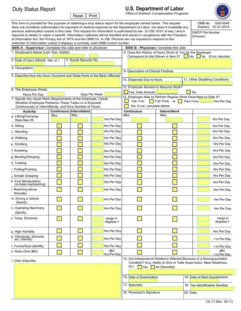 Form CA 17 Fill And Sign Online With Lumin