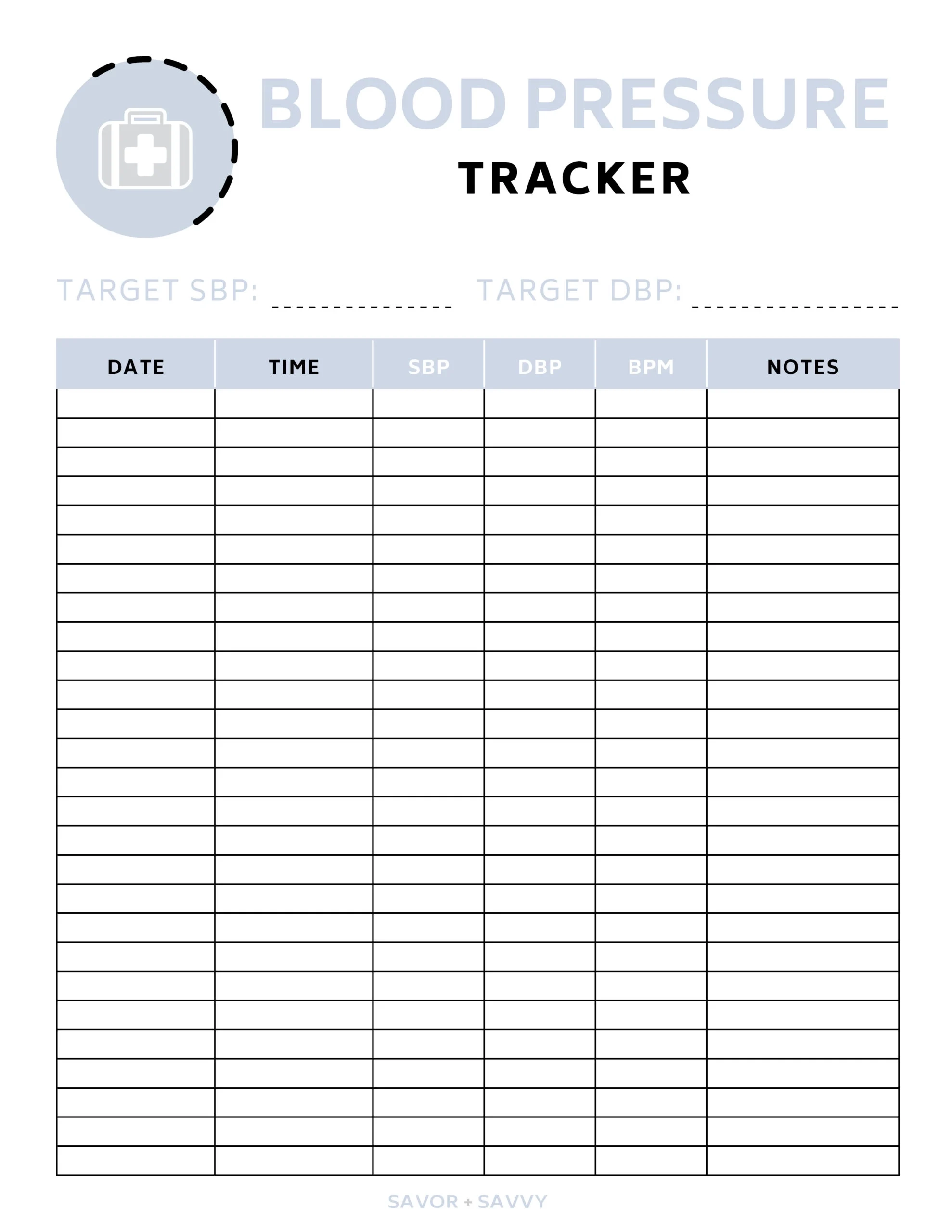 Free 4 Page Medical Binder Printable Savor Savvy