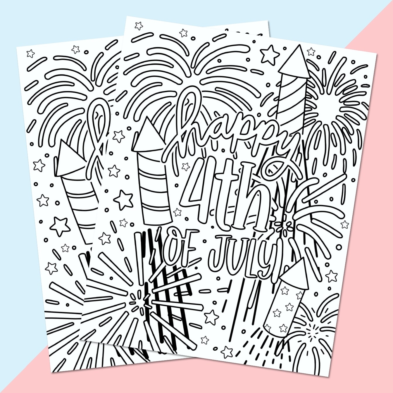 4th Of July Coloring Printables