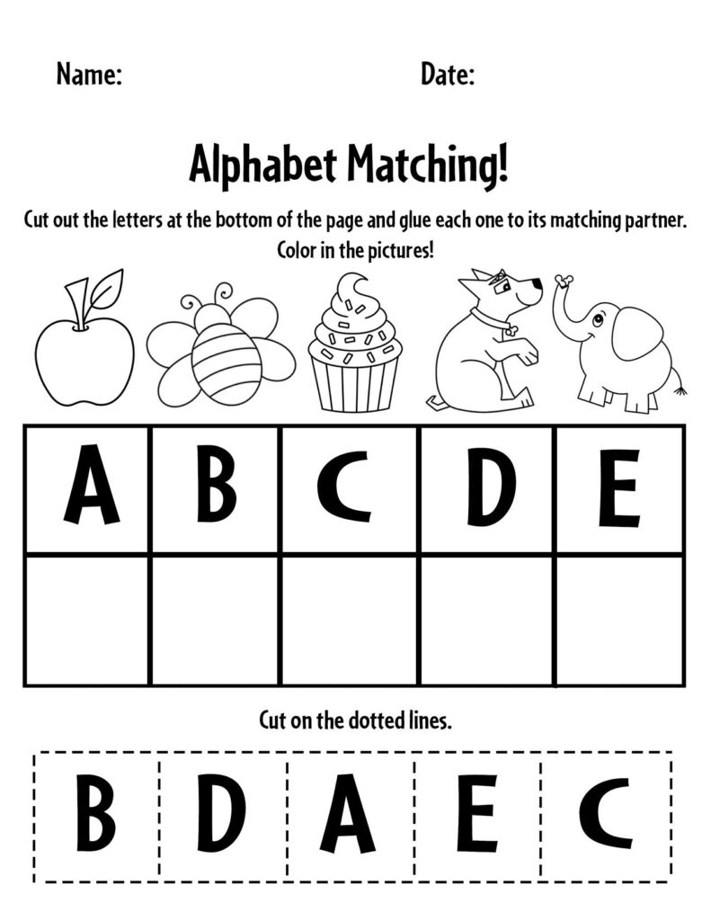 Free Alphabet Worksheets For Preschool A Z Printable ABC 