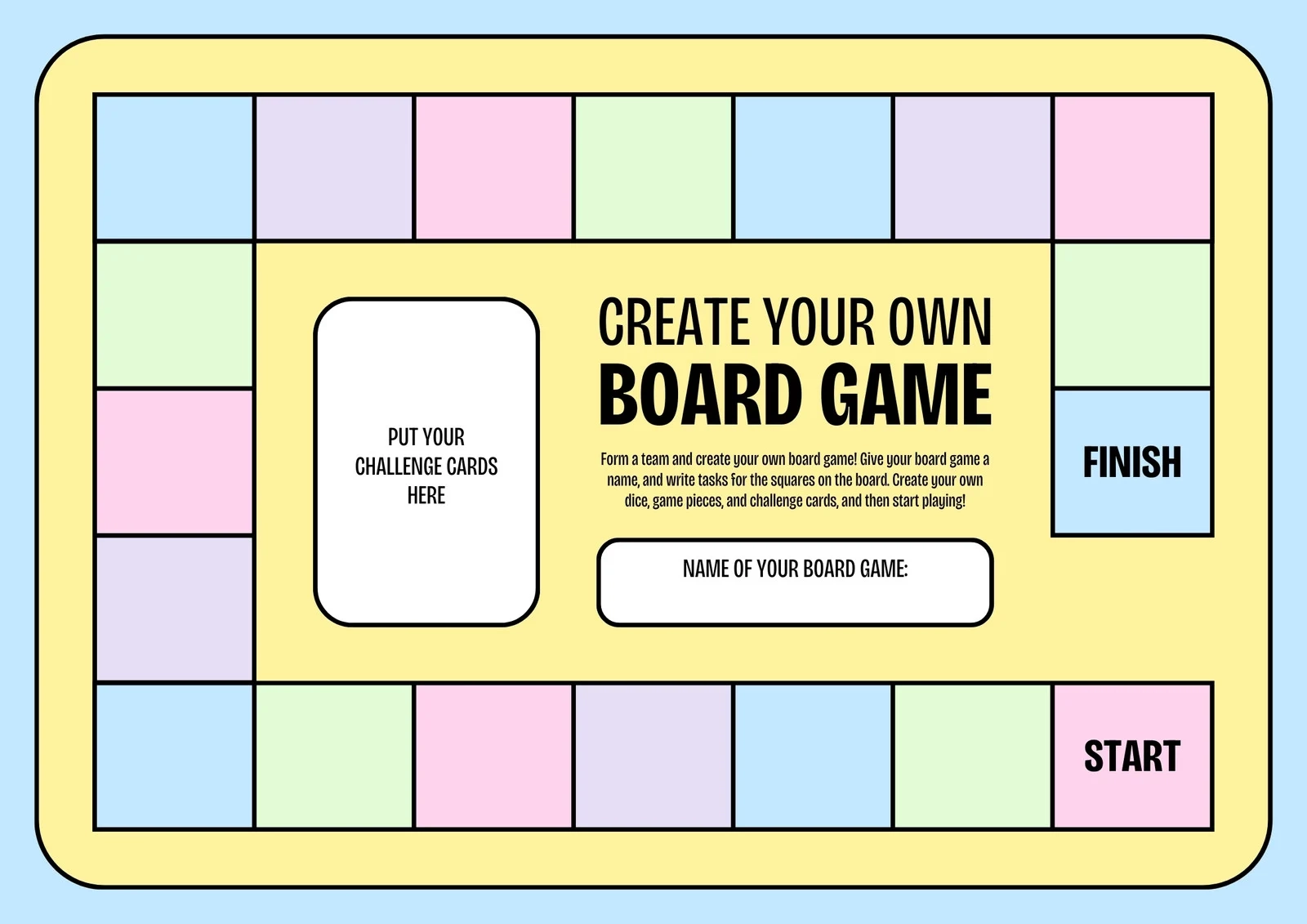 Printable Board Game